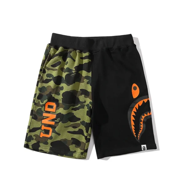 1ST CAMO SIDE SHARK BEACH SHORTS MENS