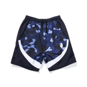 BAPE Color Camo Color Block Shorts Blue