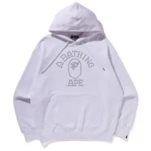 Rhinestone College Pullover Hoodie