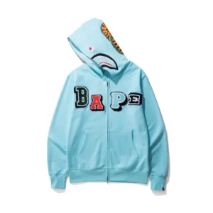 Bape A Bathing Ape Shark Zip Up Hoodie