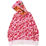 BAPE ABC Camo Tiger Full Zip Hoodie – Pink