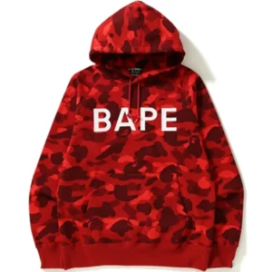 BAPE Color Camo Pullover Hoodie – Red