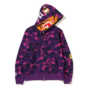 BAPE Color Camo Tiger Full Zip Hoodie (FW18) – Purple